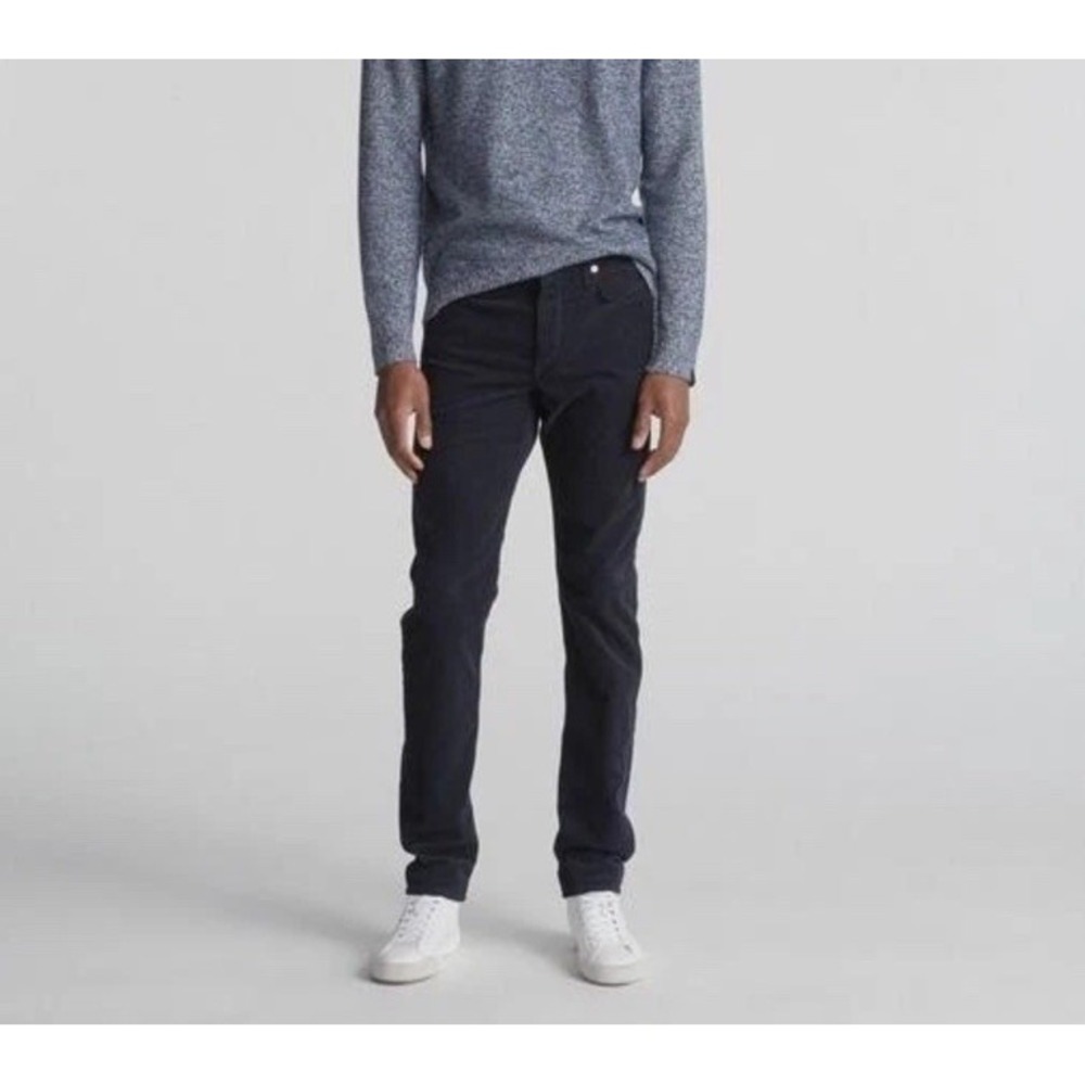 Rag & Bone Men's Fit 2 Slim Cord Navy Corduroy Pants Authentic Stretch Size 30